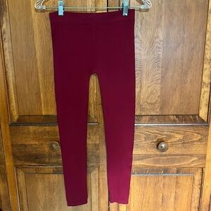 Freckles Nylon/Spandex Maroon/Deep Red Leggings Size S/M